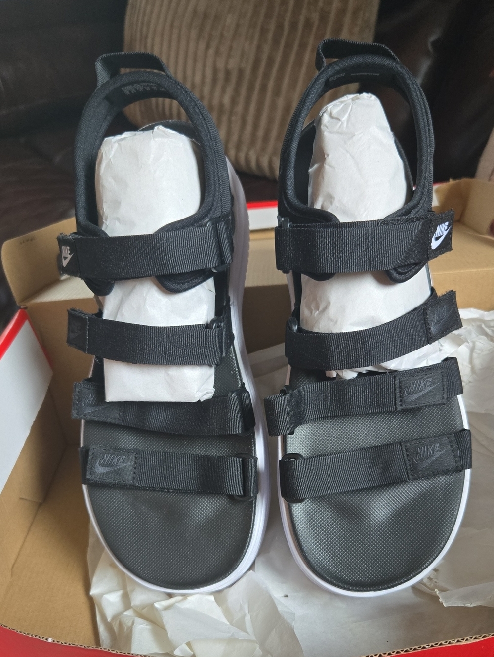 Nike Women's Black Multi-Strap Sport Sandals🖤 NEW With Box Size 11